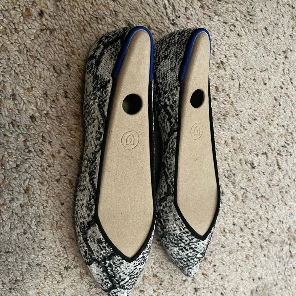 Rothy's Black and White Patterned Flats - Picture 4 of 5